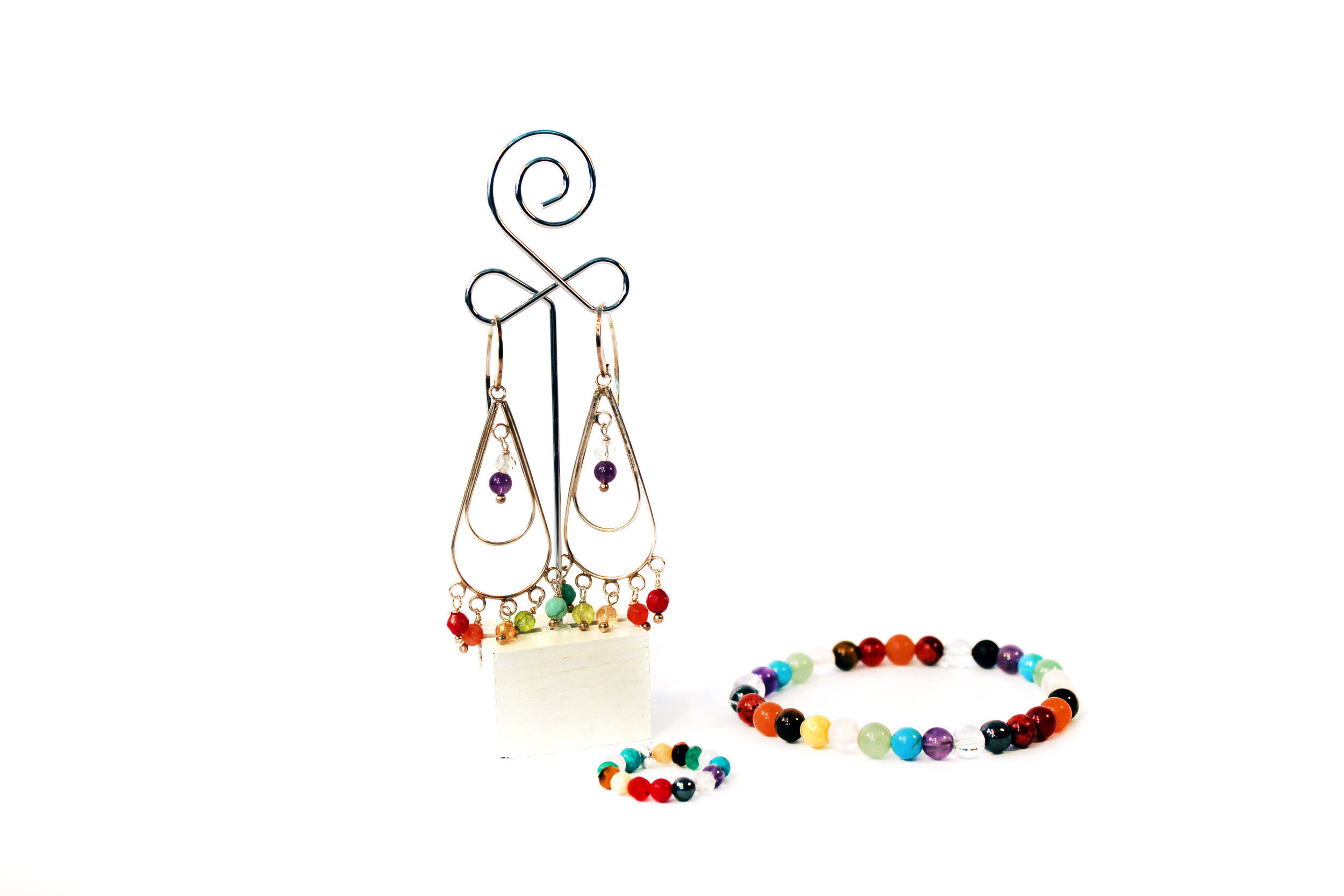 Conjunto pulsera, anillo y pendientes Habibi 010
