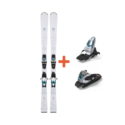 Volkl Flair 76 Skis + VMotion 10 GW Lady Teal Bindings Volkl Flair 76 Skis + VMotion 10 GW Lady Teal Bindings