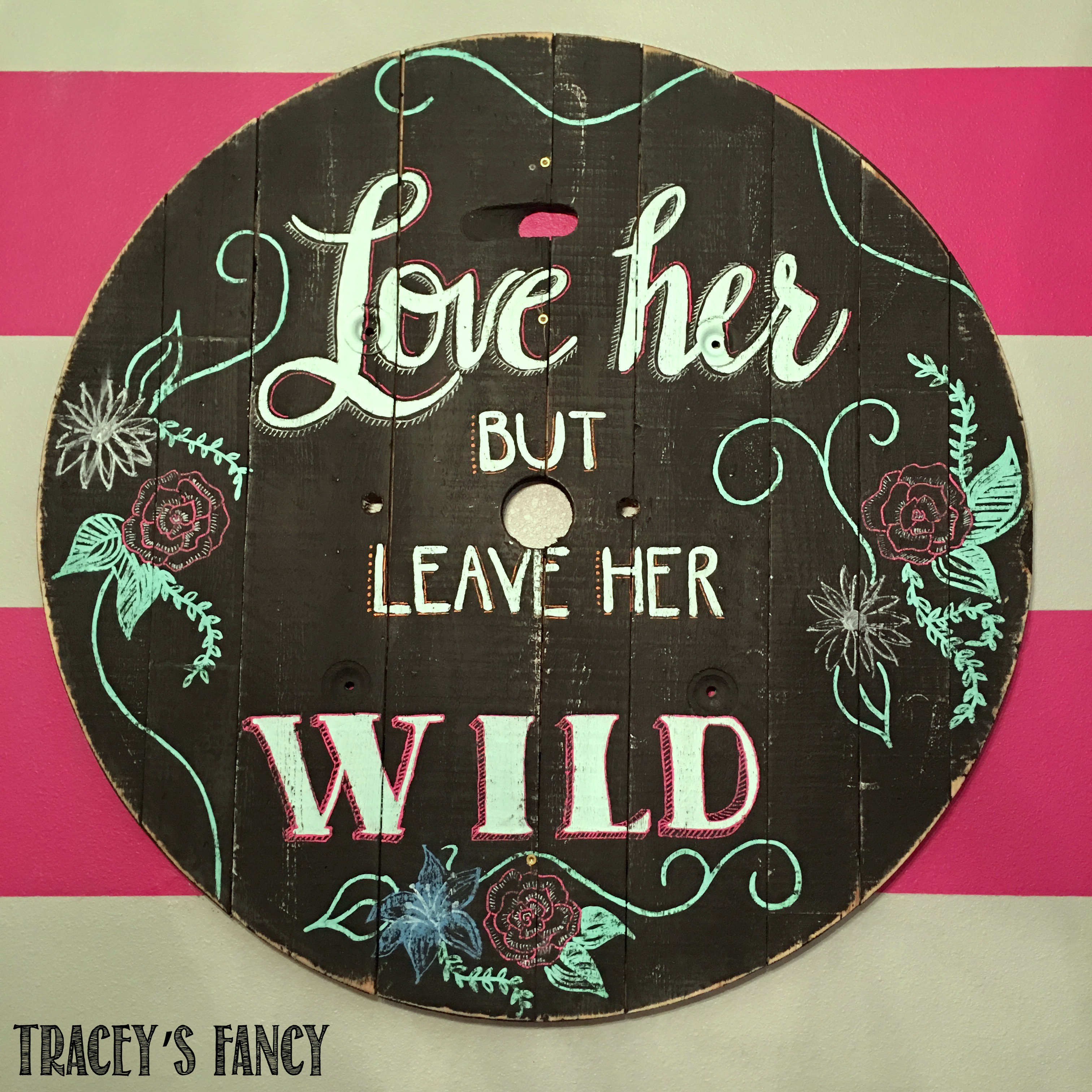 Custom Cable Spool Wall Art