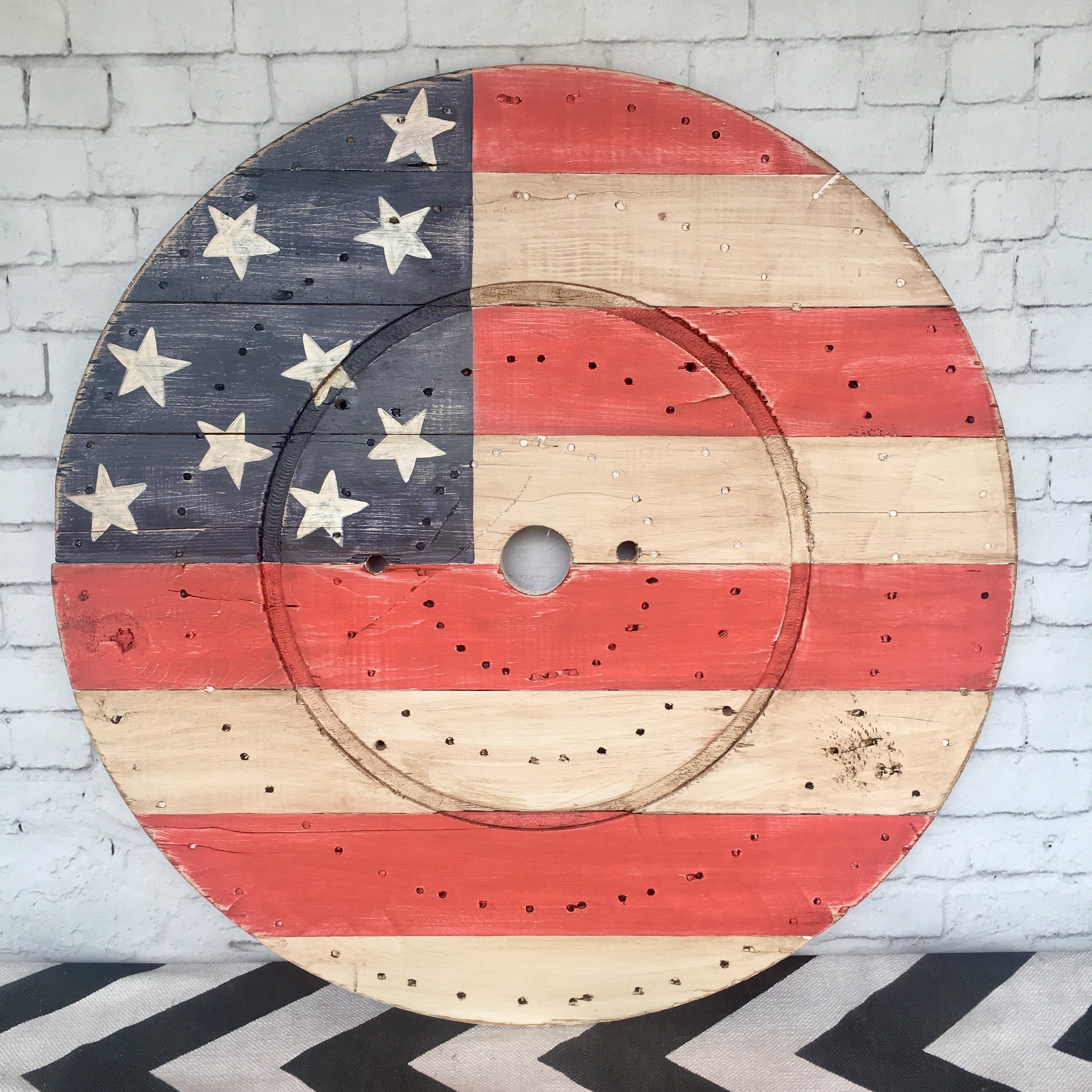 Custom Cable Spool Wall Art