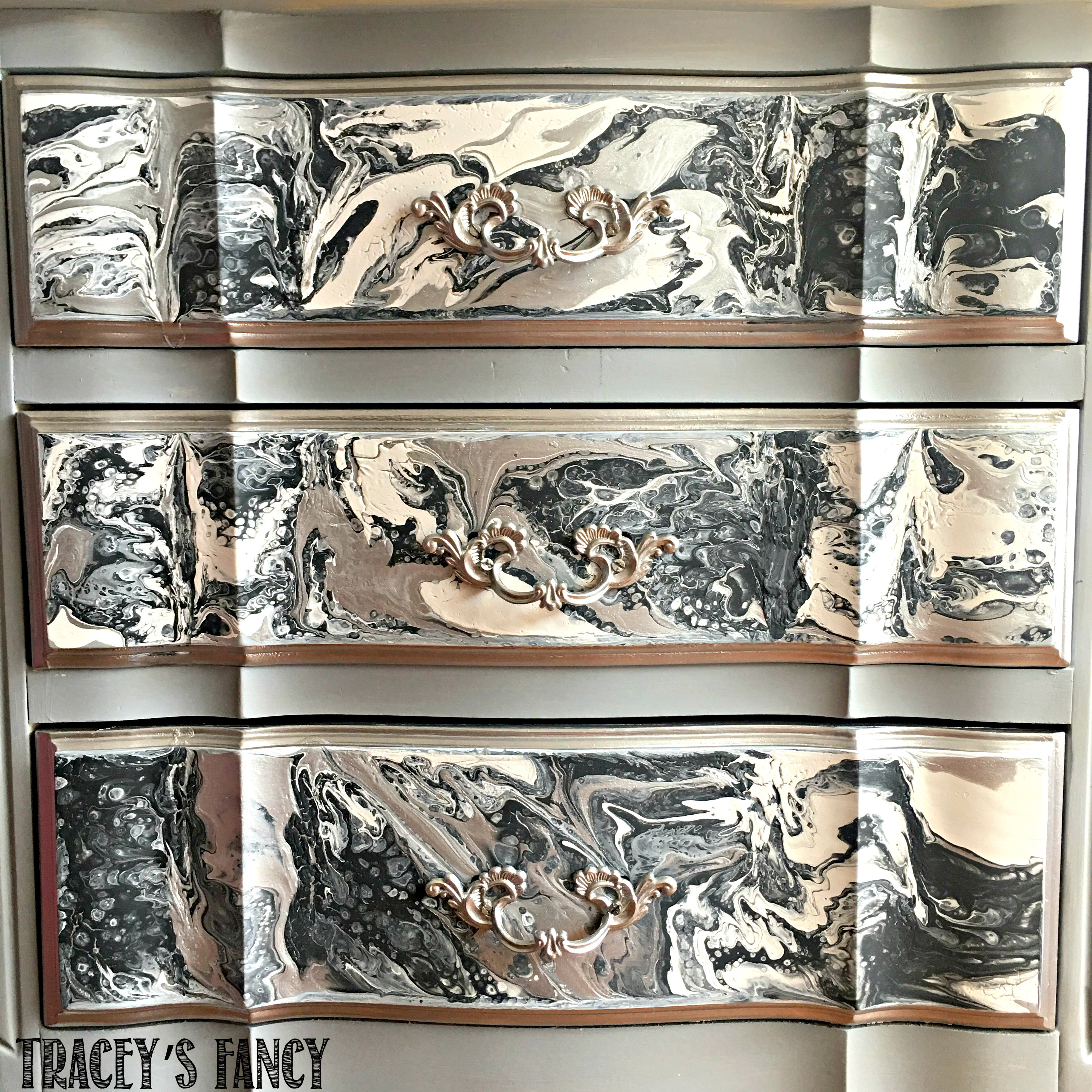 Easy Color Pour on Furniture Tutorial