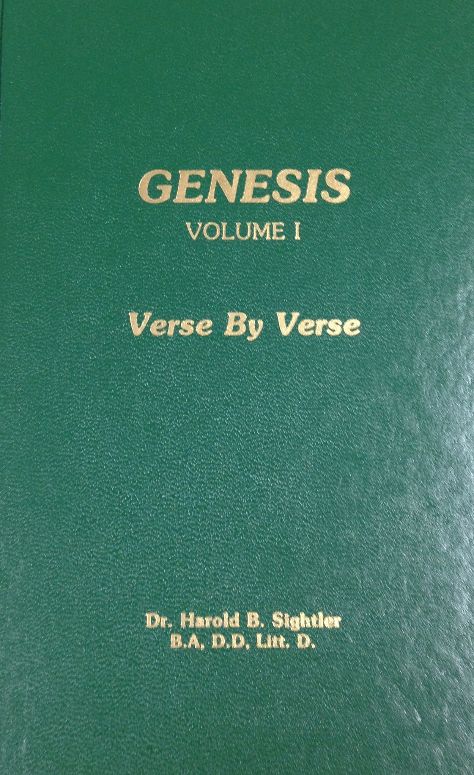 Genesis: Volume I by Dr. Harold B. Sightler 00049