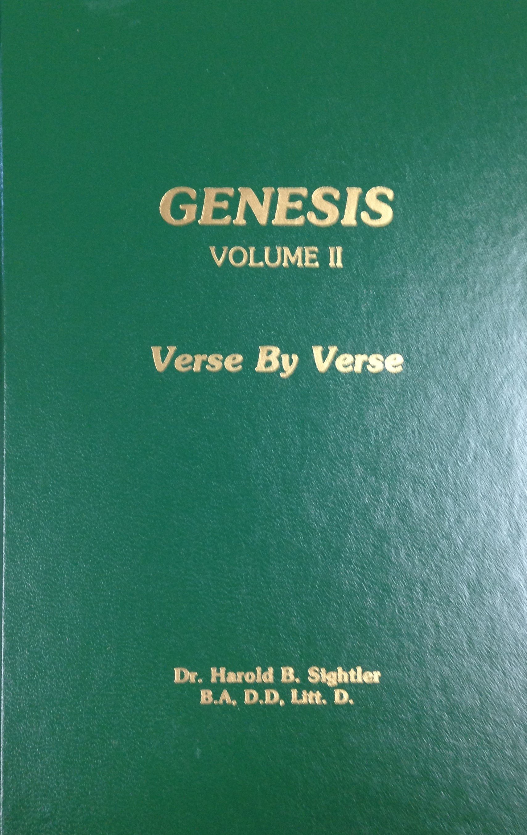 Genesis: Volume II by Dr. Harold B. Sightler 00050
