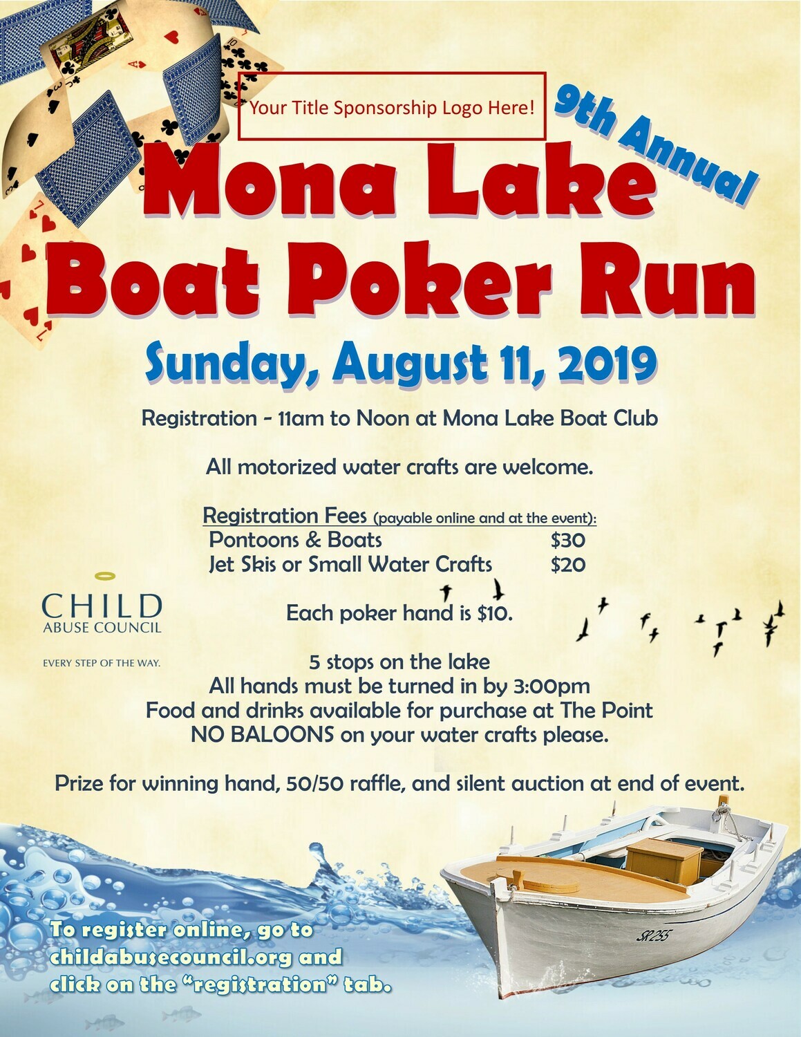 Mona Lake Boat Poker Run Sponsorship