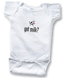 Got Milk? Onesie GMWhiteonsie