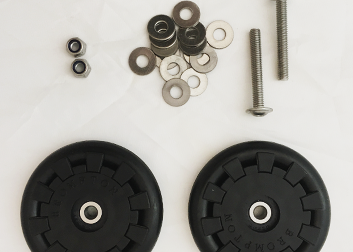 Brompton - Par rueditas Eazy Wheel (diámetro interior 5mm) QEZW-M5