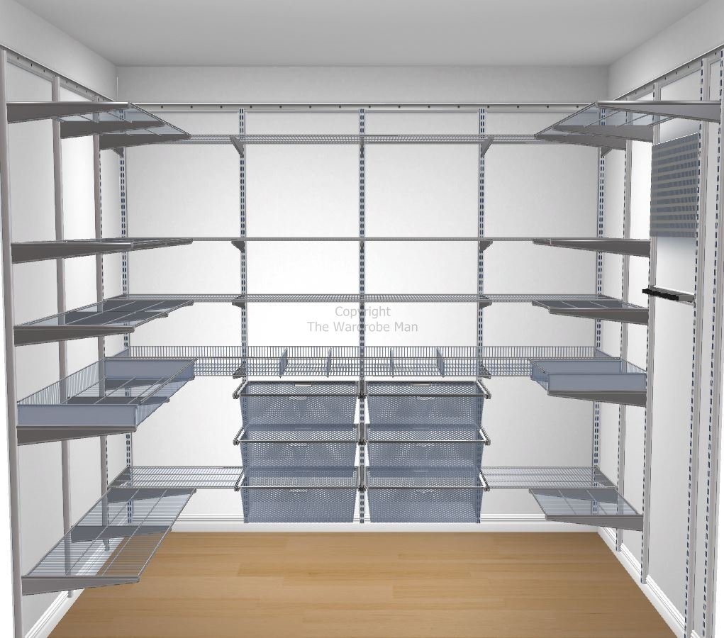 Elfa Walk In Pantry 1720mm By 2430mm By 1720mm