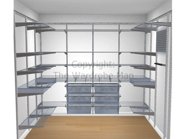 Elfa Walk In Pantry 1720mm By 2430mm By 1720mm