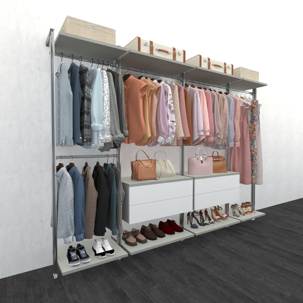 Elite Custom Wardrobe Design To Suite A 2400mm Space