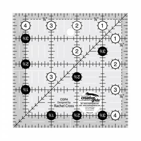 4 12in Square Quilt Ruler By Creative Grids