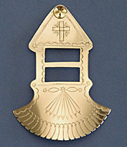 Tie Slide: Chapel Slide, Style 1, 3 1/2" TS-CH1-3G