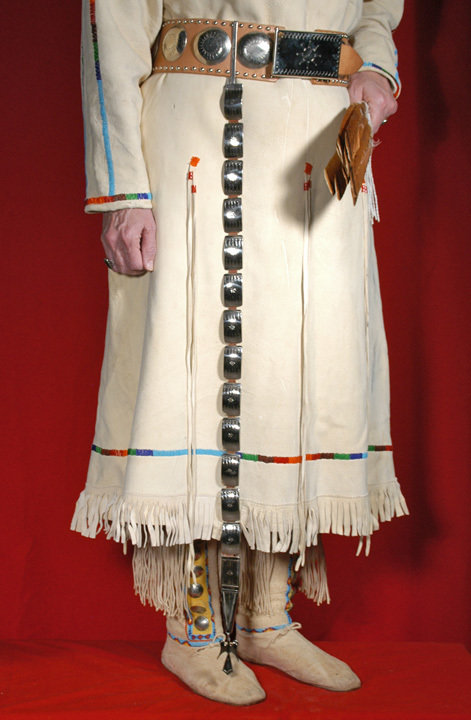 SOUTHERN PLAINS CONCHO BELT & DRAGGER SET CBSET-SG
