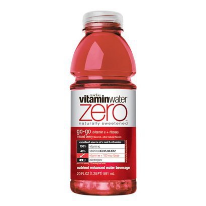 Glaceau Vitamin Water 20 oz - Diet Go-Go (Mixed Berry) - Case of 24