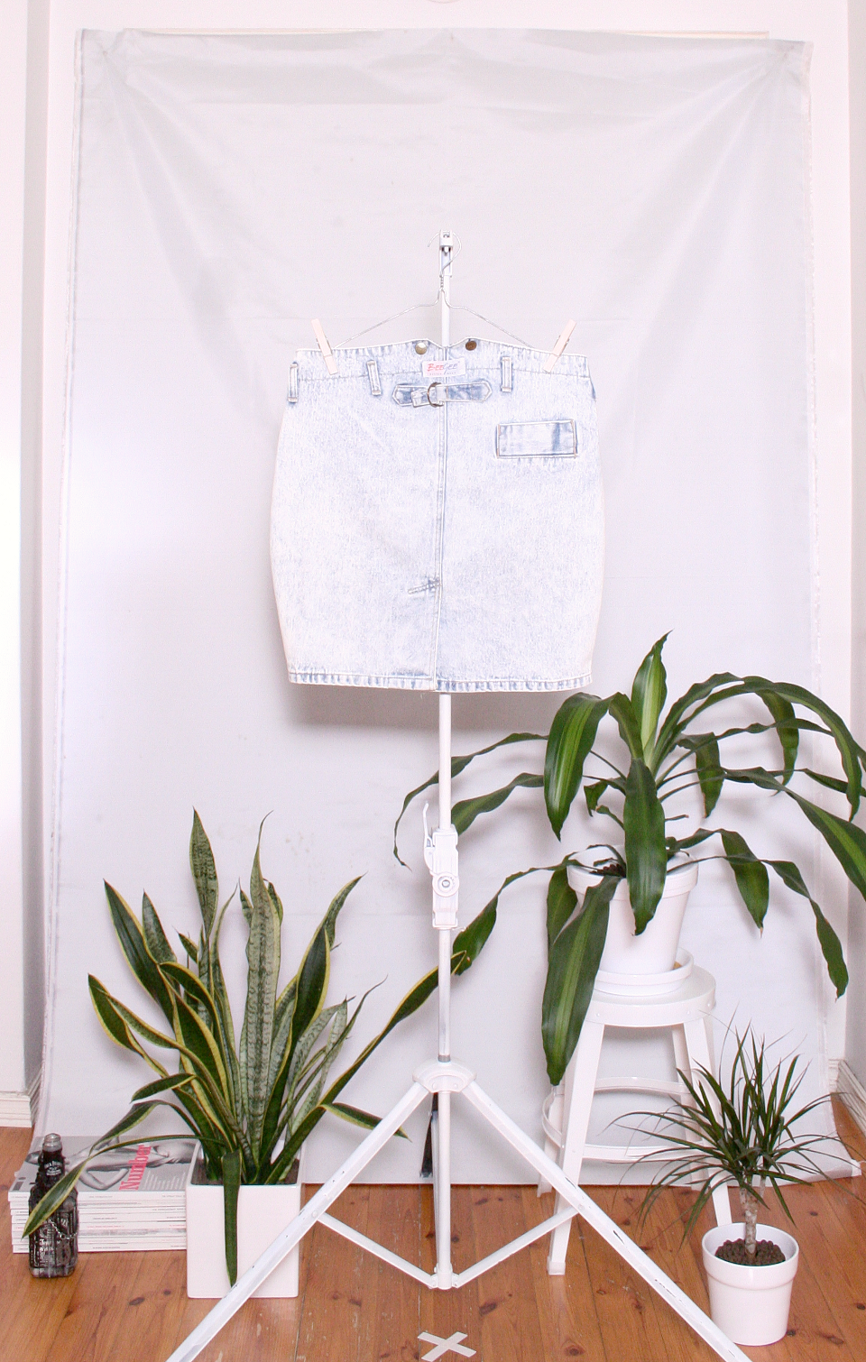Vintage Denim Skirt (naisten M)