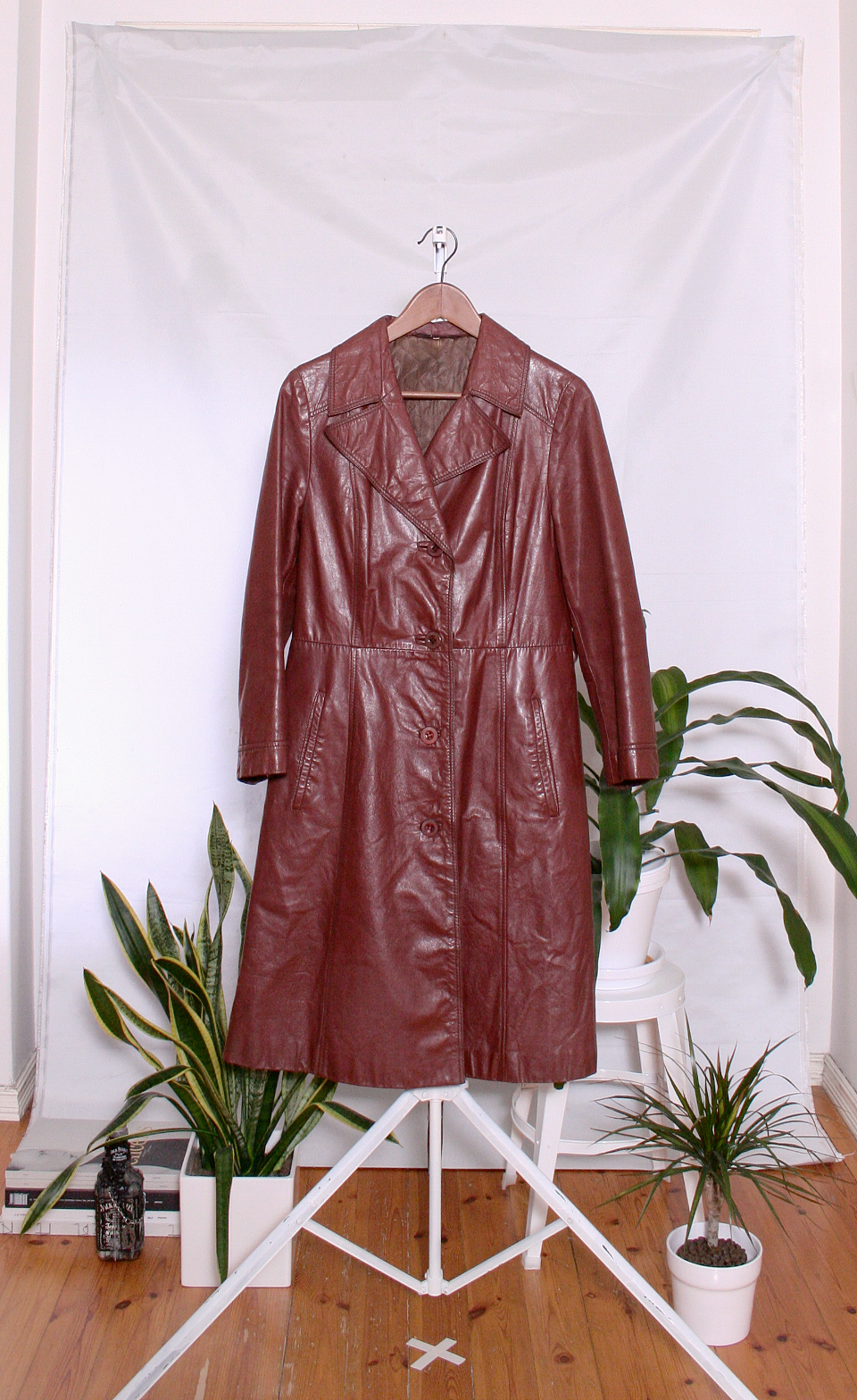 Vintage 70's Leather Jacket (naisten 38/M)