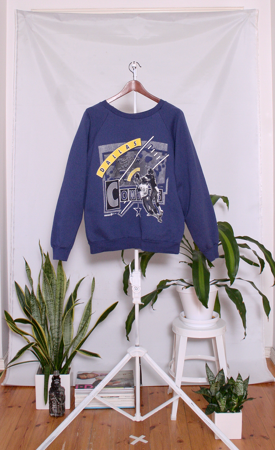 Vintage College Sweater (naisten M / miesten XS-S)