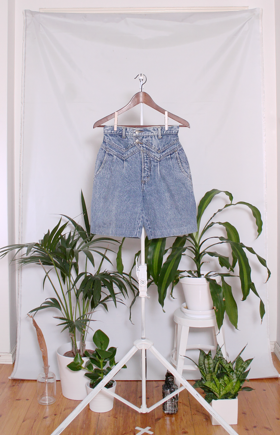Vintage 80's Denim Shorts (naisten S / miesten XXS)