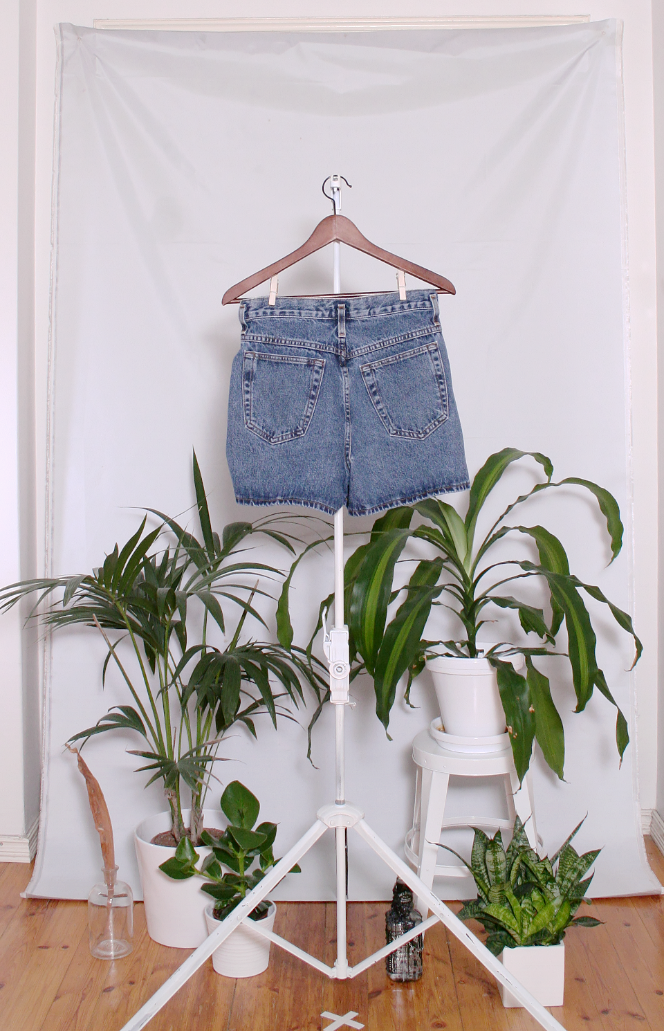 Vintage Denim Shorts (naisten M / miesten S)