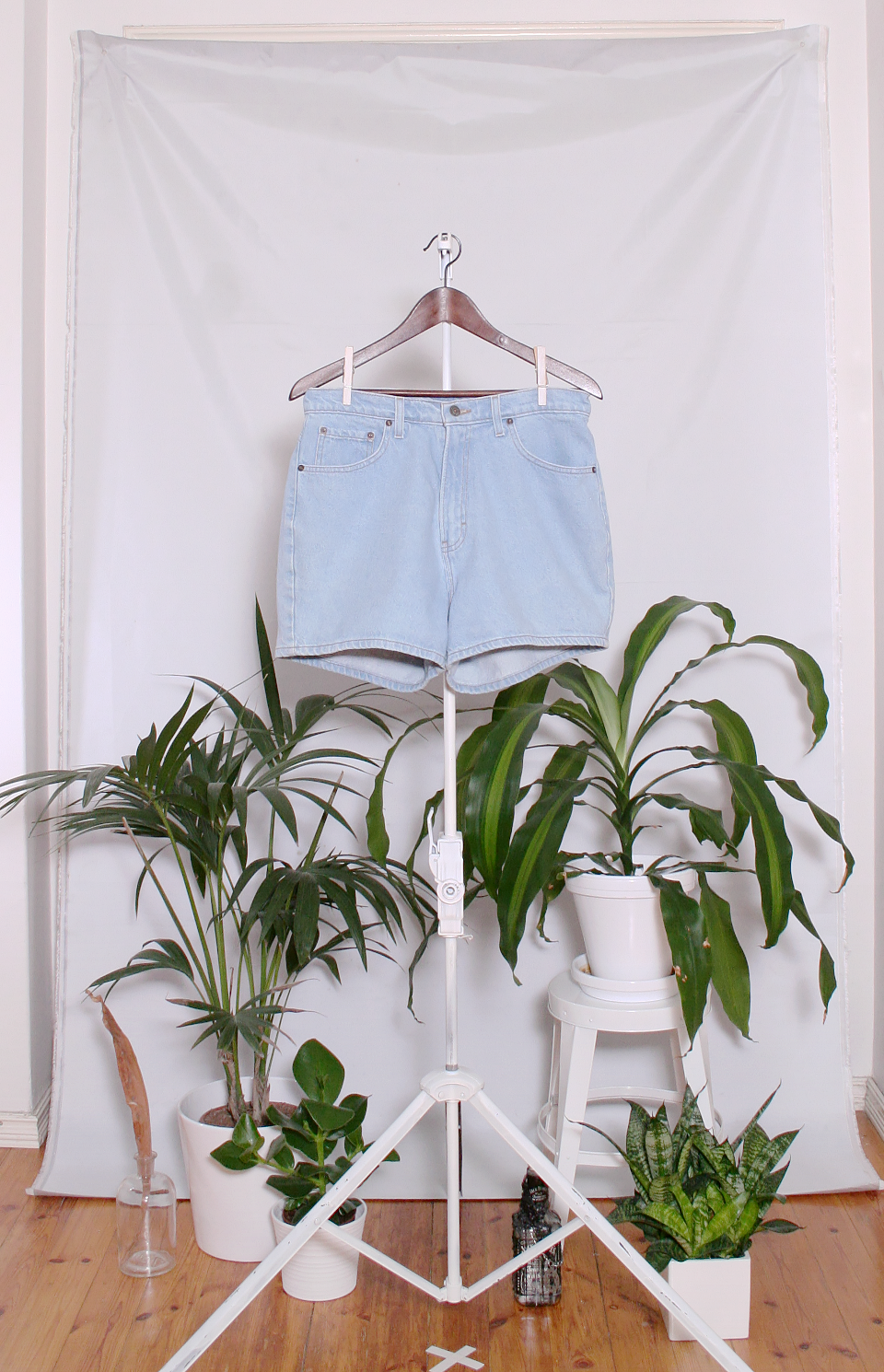 Vintage Denim Shorts (naisten L / miesten S)