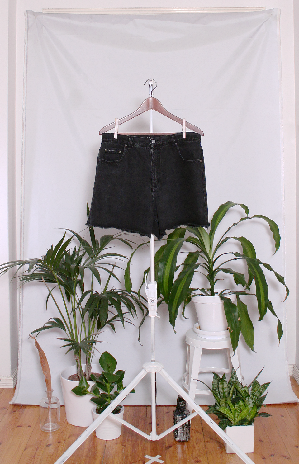 Vintage Denim Shorts (naisten L / miesten S)