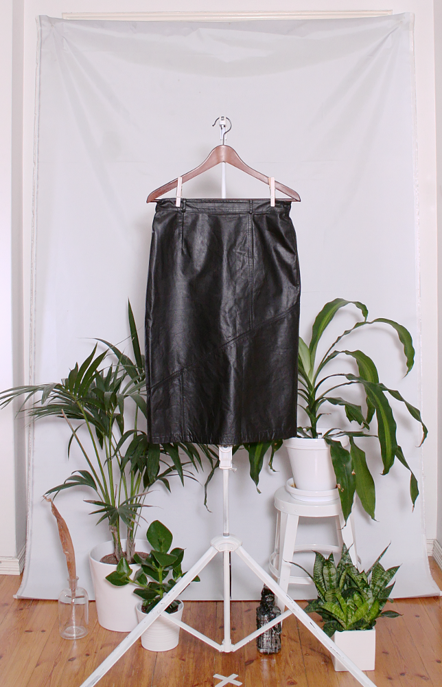 Vintage Leather Skirt (naisten M) 60000170000790