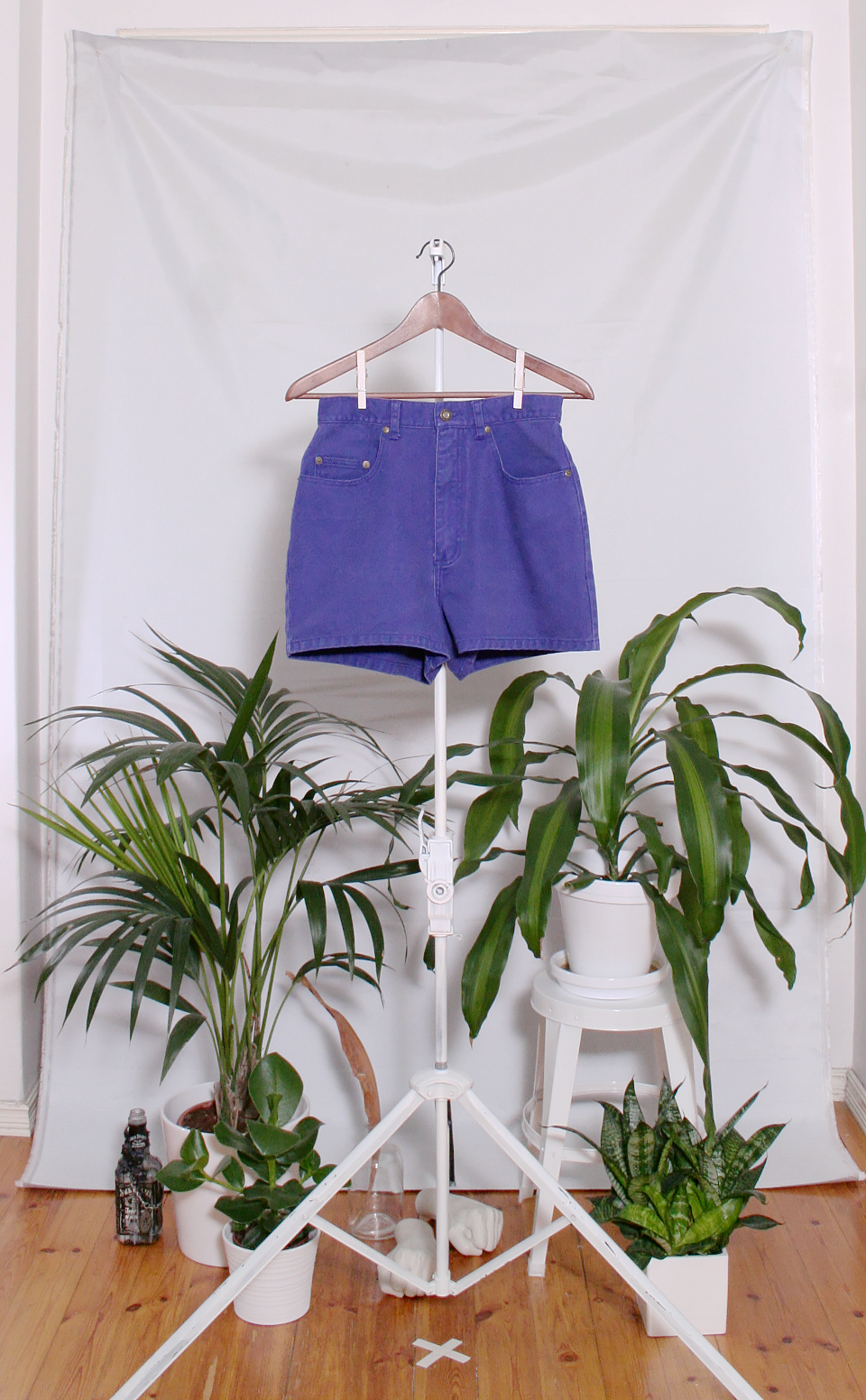 Vintage Denim Shorts (naisten S / miesten XXS)