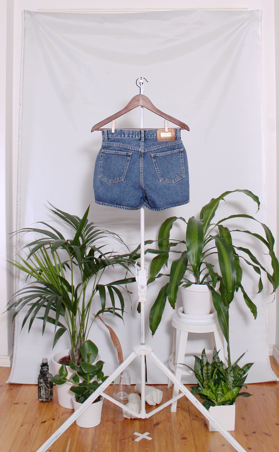 Vintage Denim Shorts (naisten S / miesten XXS)