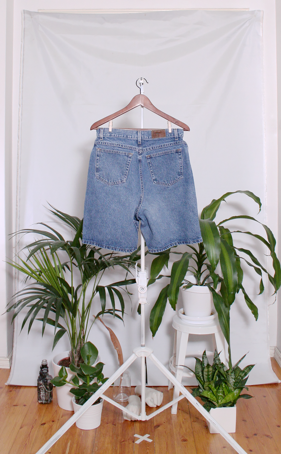 Vintage Denim Shorts (naisten M / miesten S)