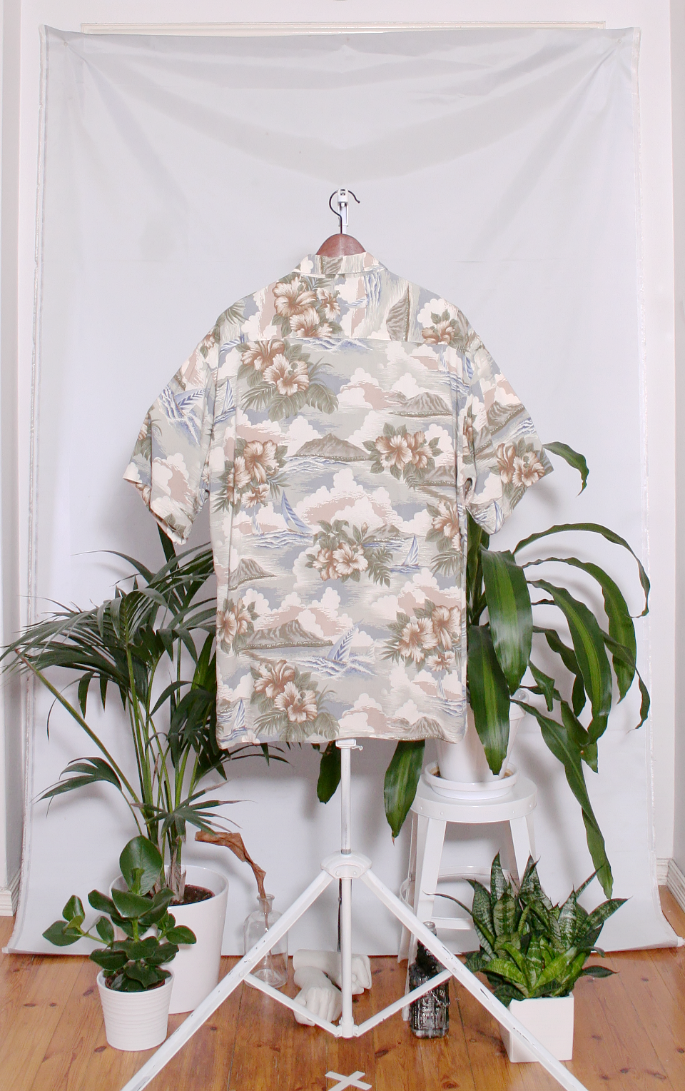 Vintage Hawaiian Shirt (miesten L / naisten XL)