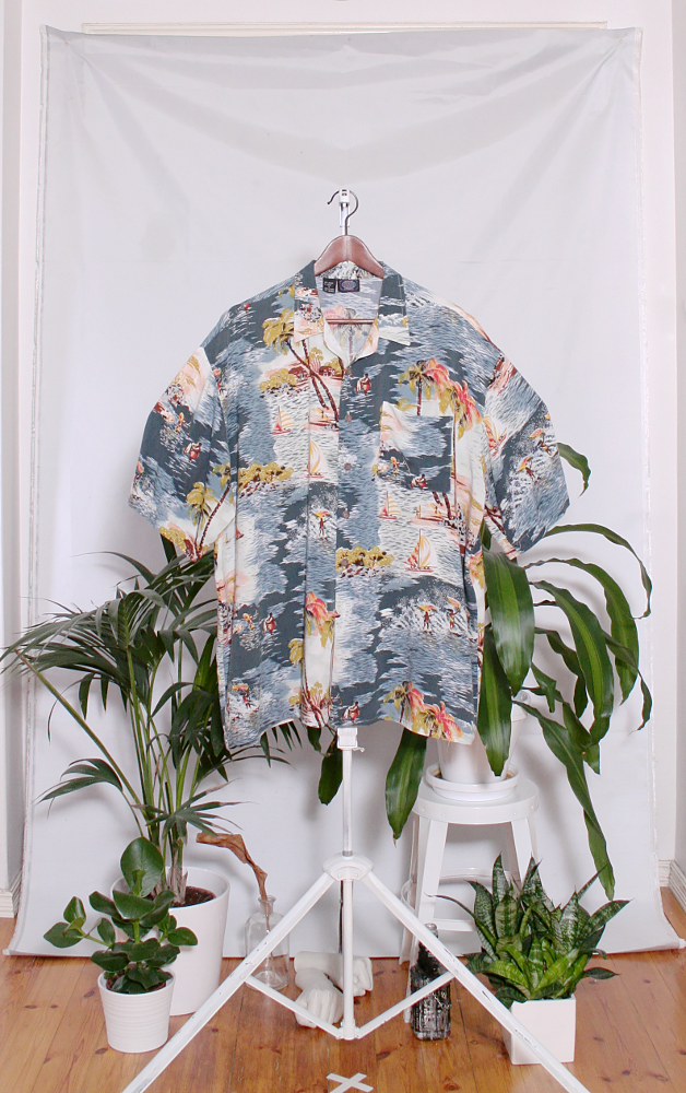 Vintage Hawaiian Shirt (miesten L / naisten XL) 34000090000817