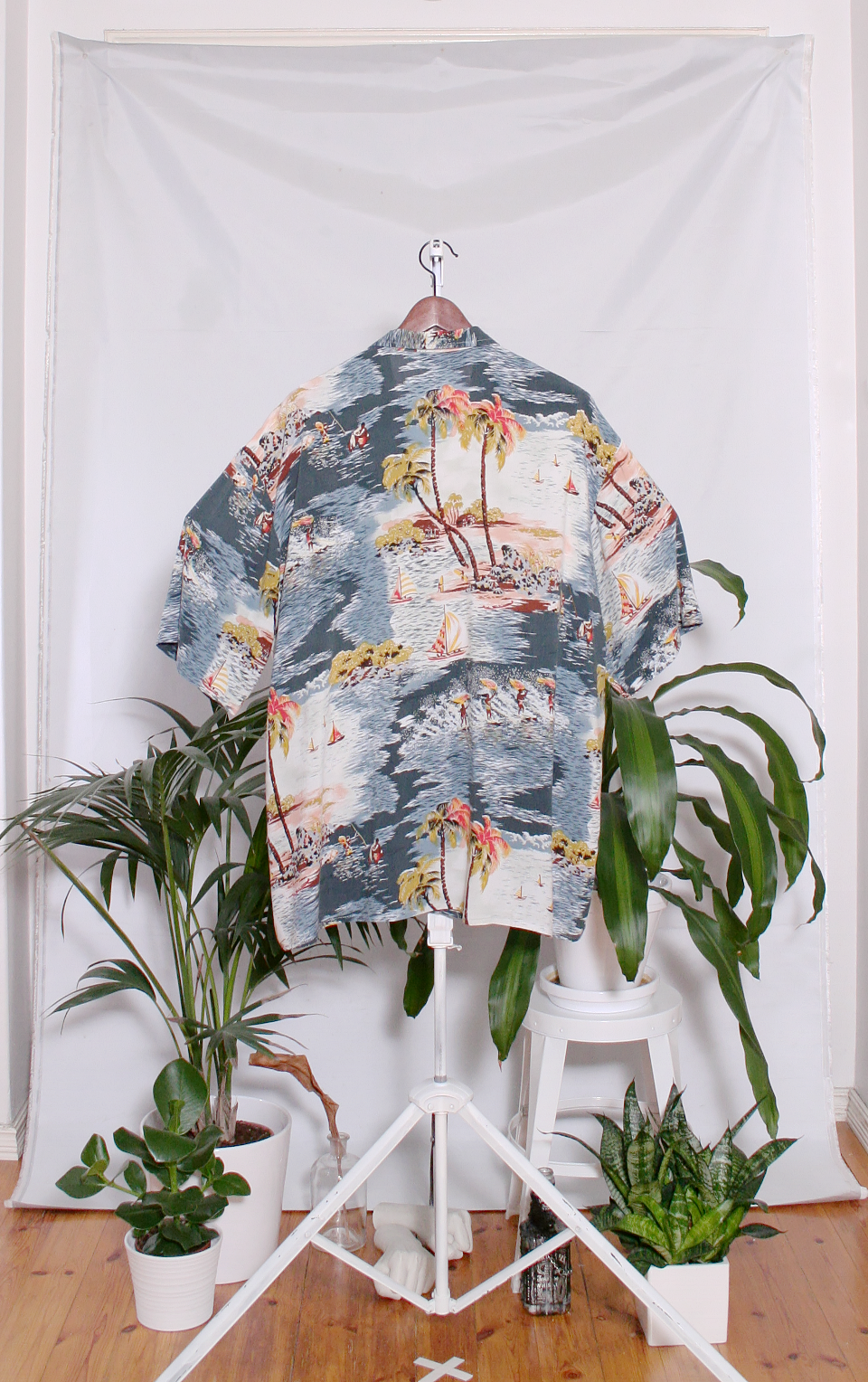 Vintage Hawaiian Shirt (miesten L / naisten XL)
