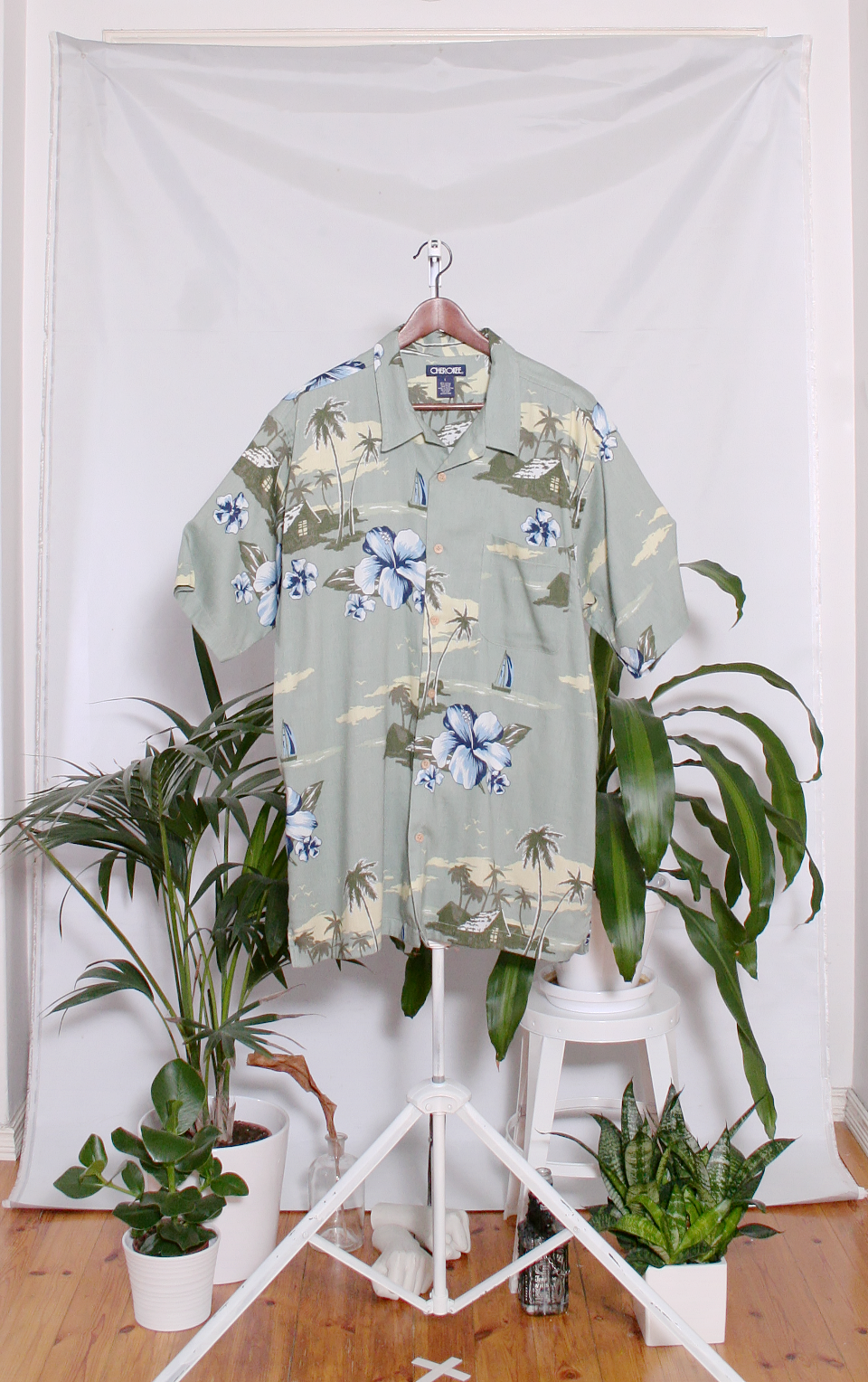 Vintage Hawaiian Shirt (miesten L / naisten XL)
