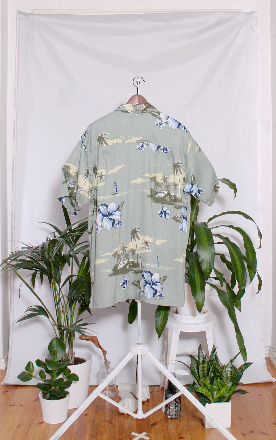 Vintage Hawaiian Shirt (miesten L / naisten XL)