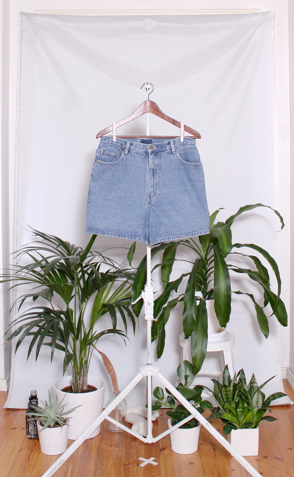 Vintage Denim Shorts (naisten L / miesten S)