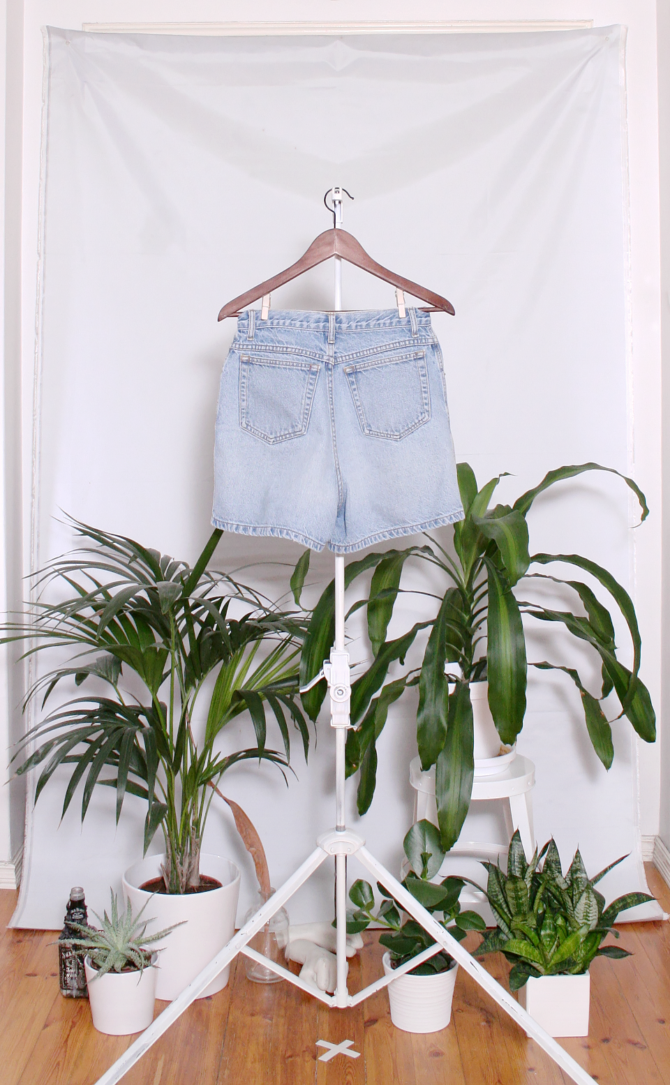 Vintage Denim Shorts (naisten S / miesten XS)