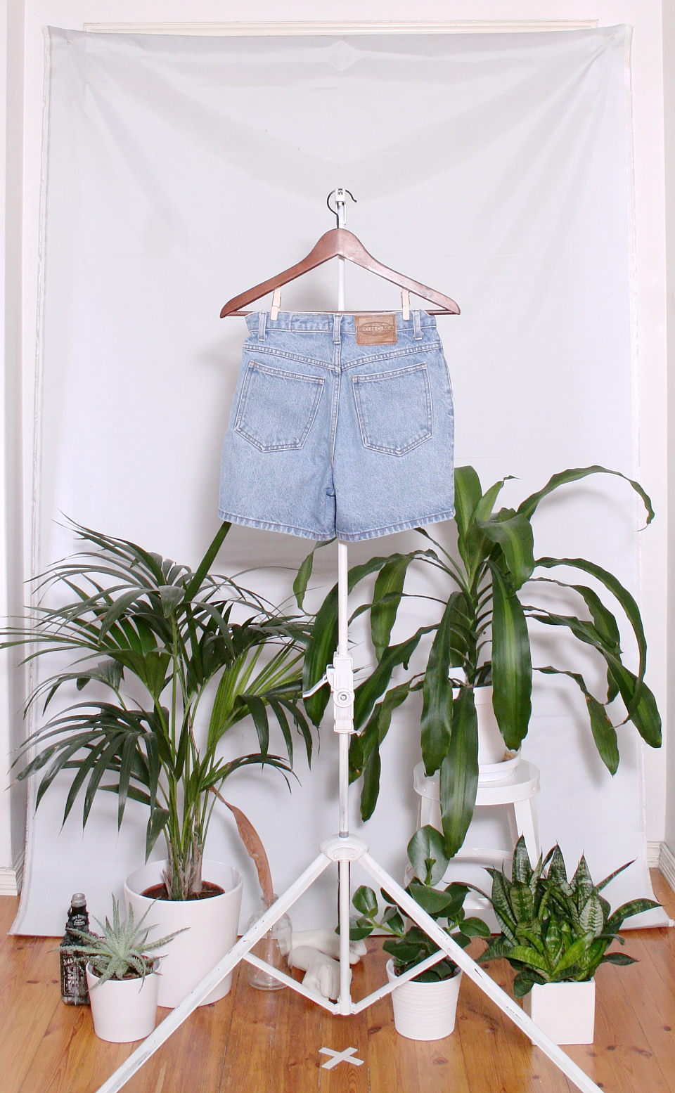 Vintage Denim Shorts (naisten S / miesten XXS)