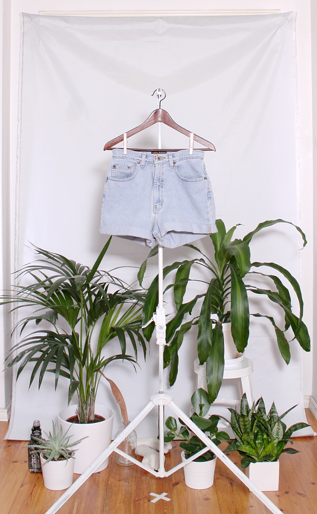 Vintage Denim Shorts (naisten S / miesten XXS) 34000076000845