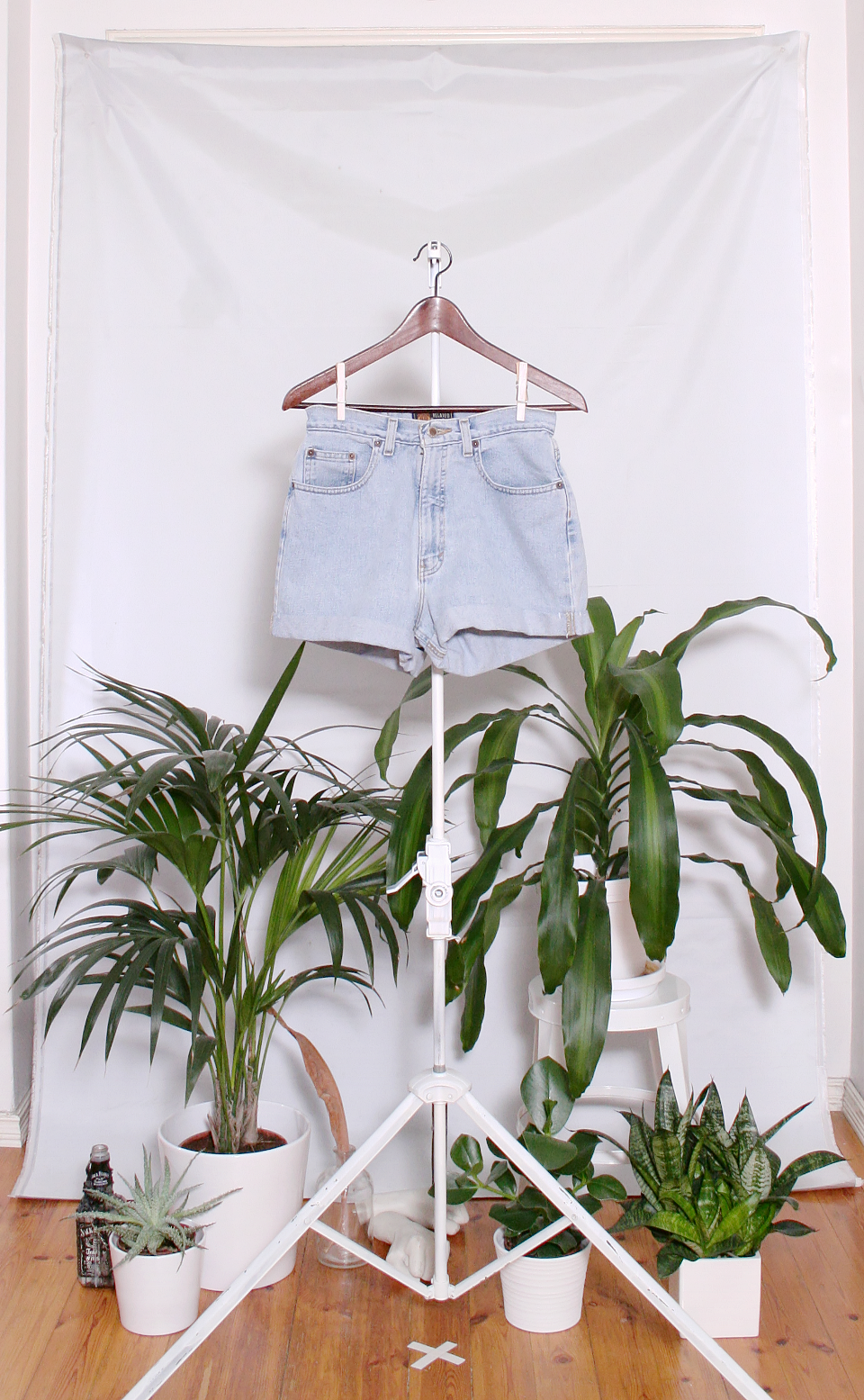 Vintage Denim Shorts (naisten S / miesten XXS)