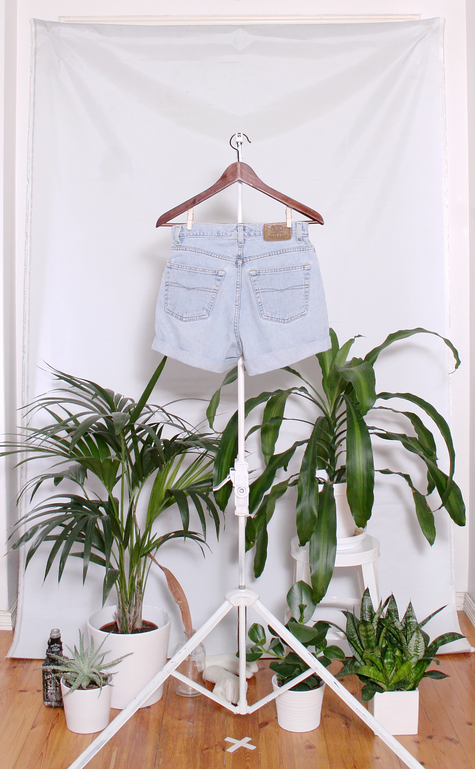 Vintage Denim Shorts (naisten S / miesten XXS)