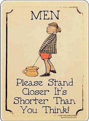 MEN STAND CLOSER * 6'' x 9''