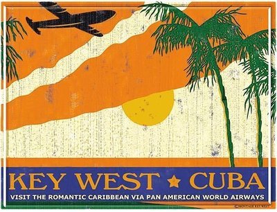 PA AM KEY WEST TO CUBA * 8'' x 11''