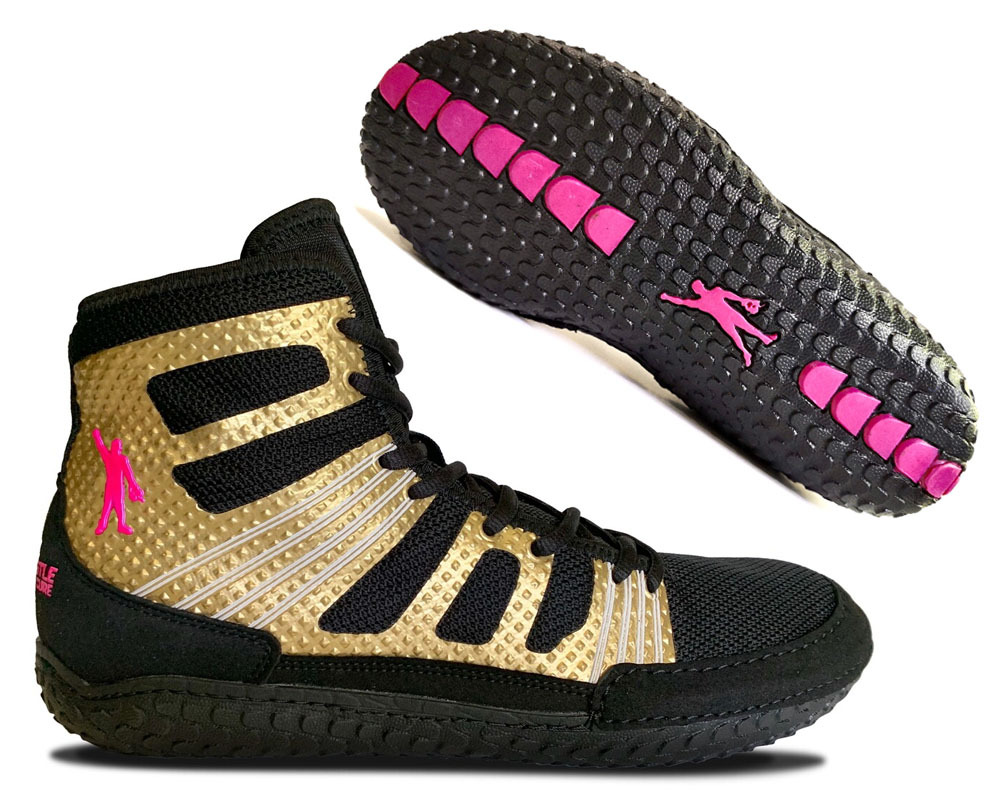 TG Predator - Pin Cancer™ Gold Edition Wrestling Shoe