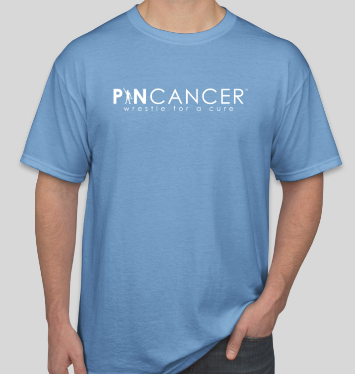 Pin Cancer Graphic T-Shirt (Carolina Blue) 00007