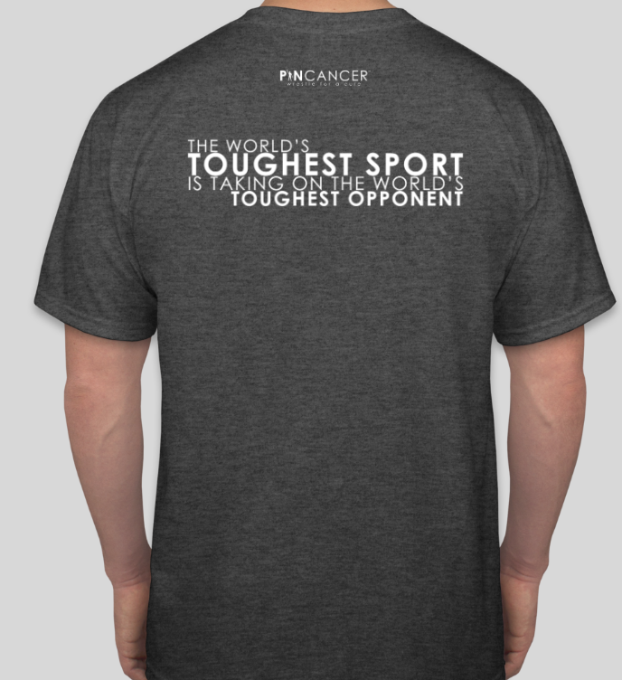 Pin Cancer Graphic T-Shirt (Charcoal Grey)