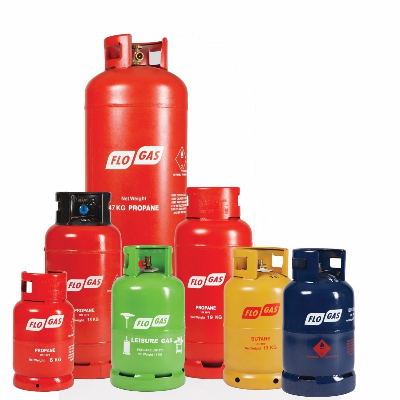 Flogas propane/butane cylinders