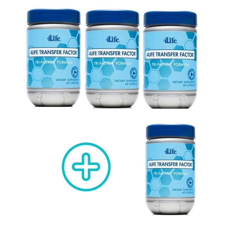 4Life Transfer Factor Tri Factor - de Basis - 4-Pack met korting 010114