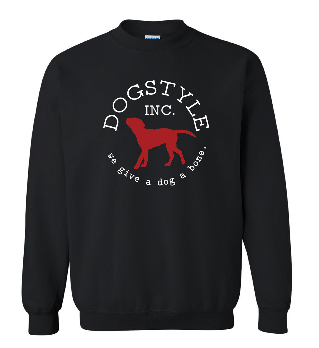 Dogstyle Crew Neck Sweatshirt - Black Dogstyle Crew Neck Sweatshirt - Black