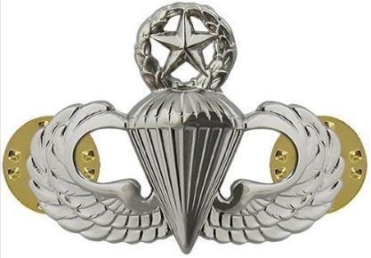 bdg/ Master Parachutist Wings - Mirror Finish (Regulation Badge) 04-0004
