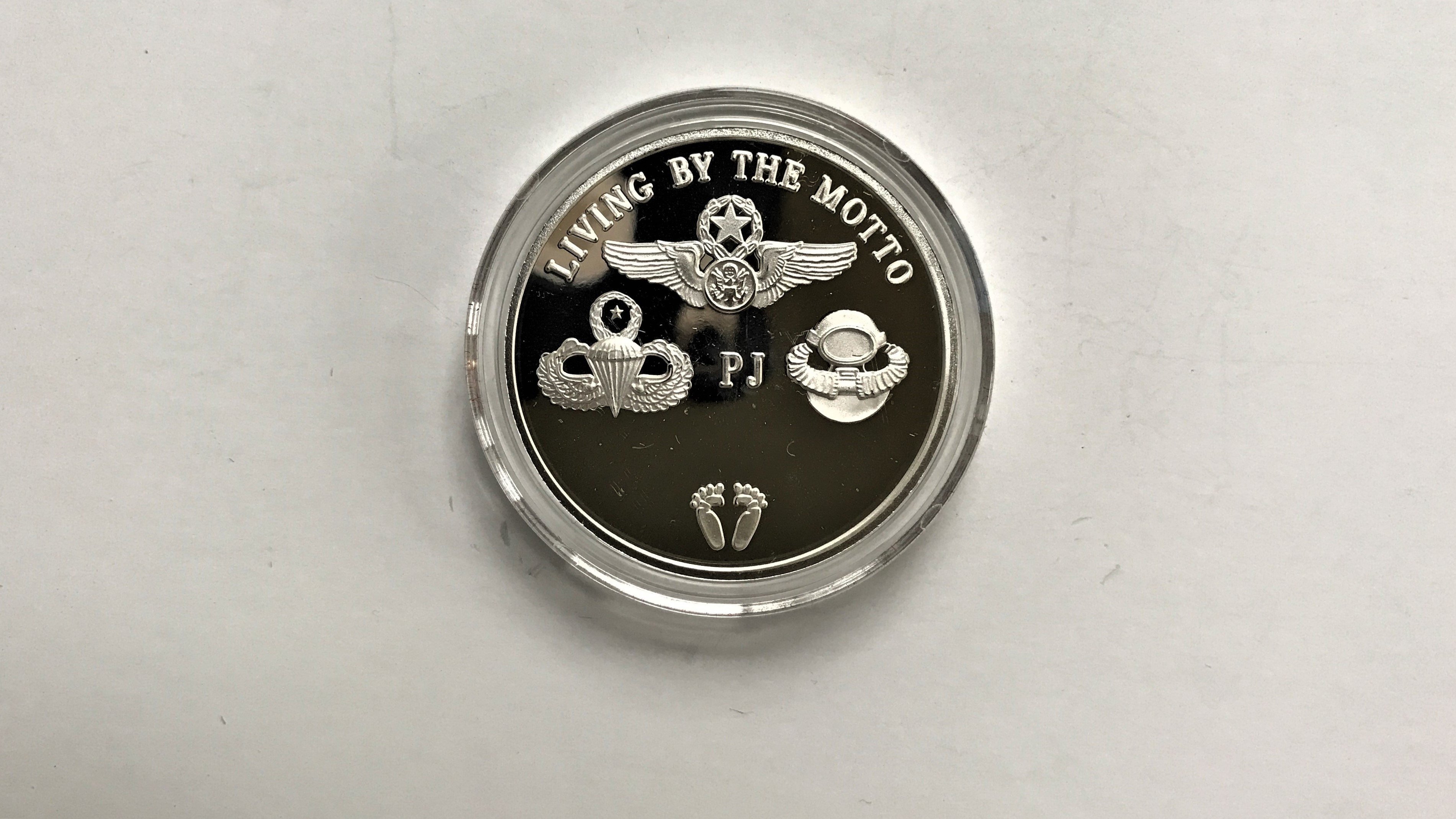 pja/ PJ Challenge Coin - Sterling Silver (.999) 01-0025