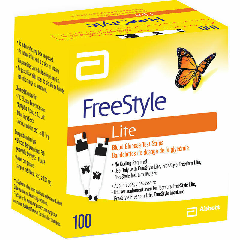 Тест полоски FreeStyle Lite №100 Тест полоски FreeStyle Lite №100